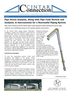 Cintar Connection - Issue 3 - Pipe Stress Analysis